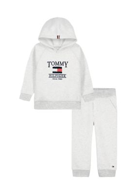 Tommy Hilfiger Kids Toddler 2-Piece Novelty Flag Fleece Set, 4T