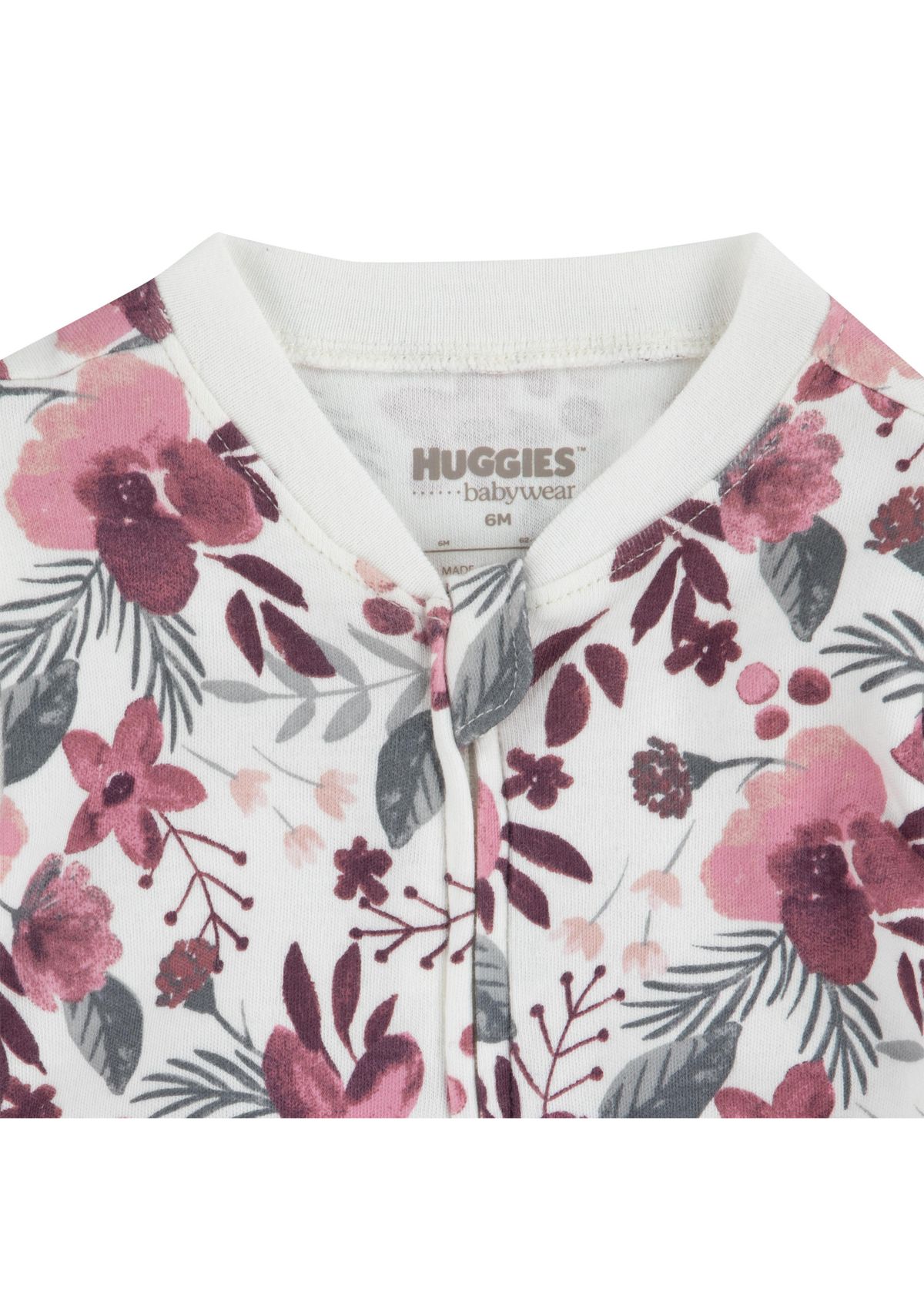 Baby Girls Printed Snap Coverall 