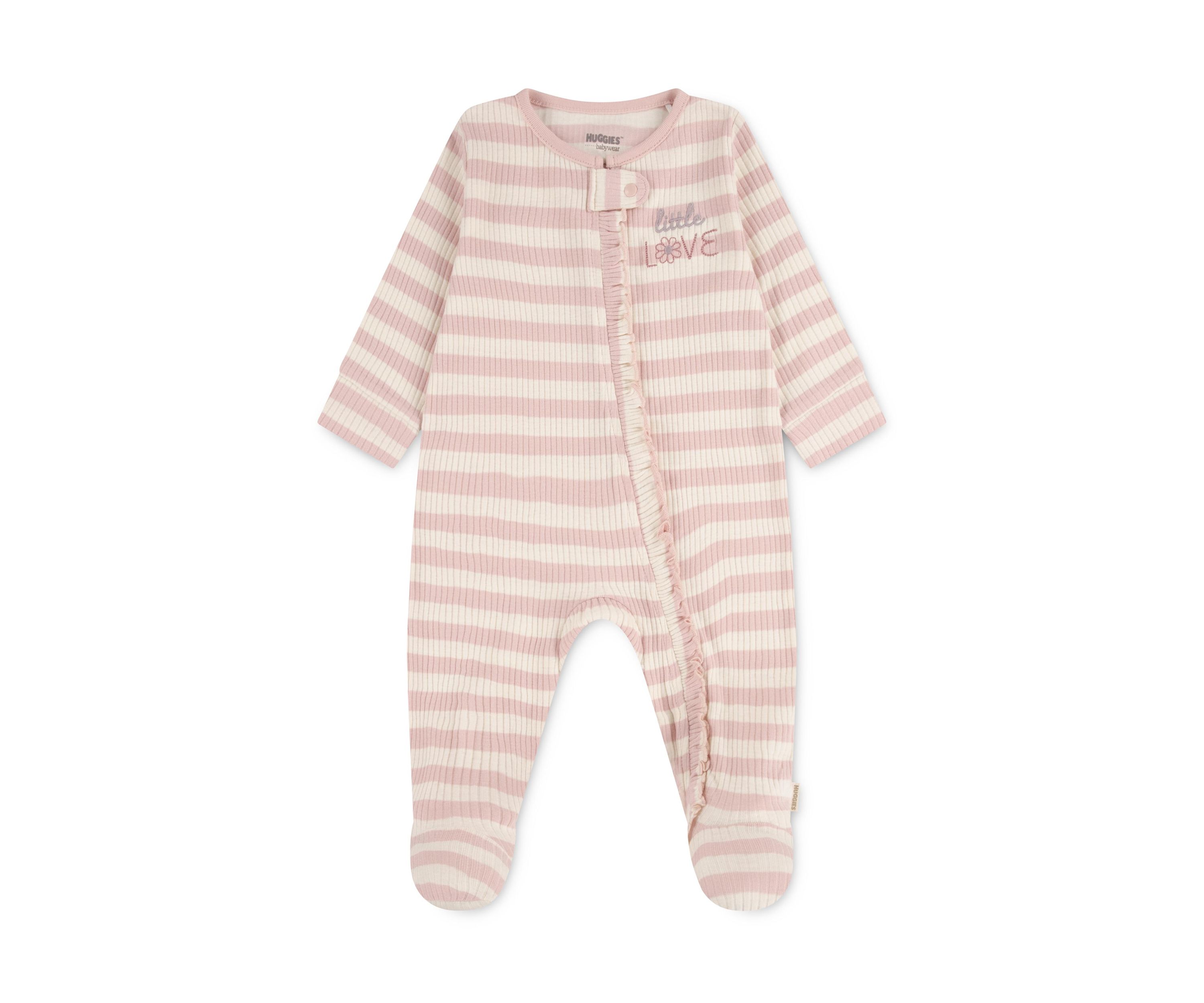 Baby Girls Striped Footie 