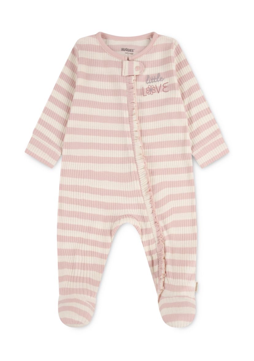 Baby Girls Striped Footie 