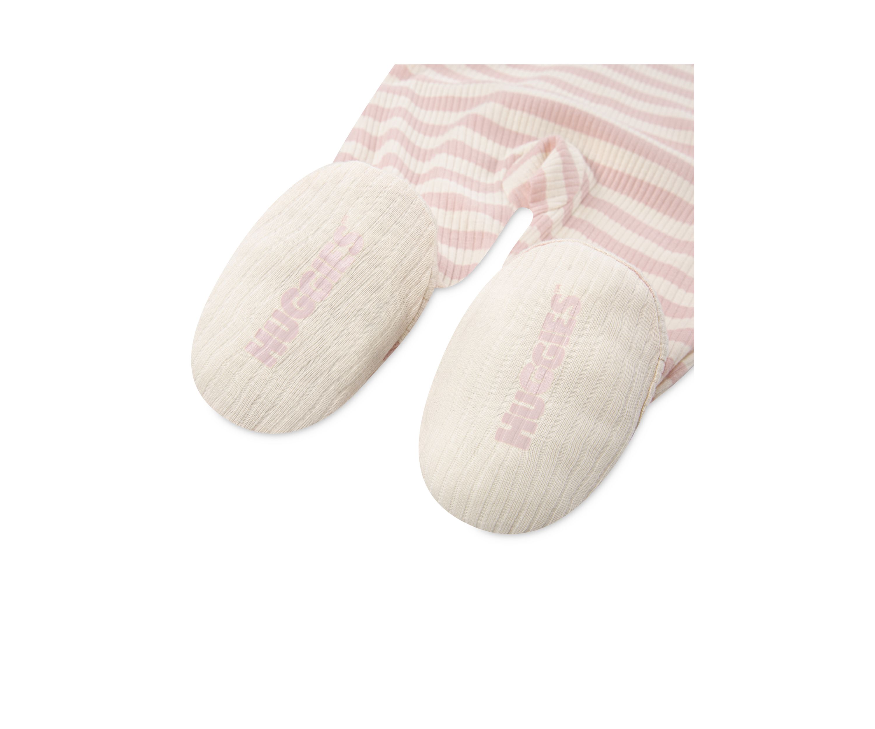 Baby Girls Striped Footie 