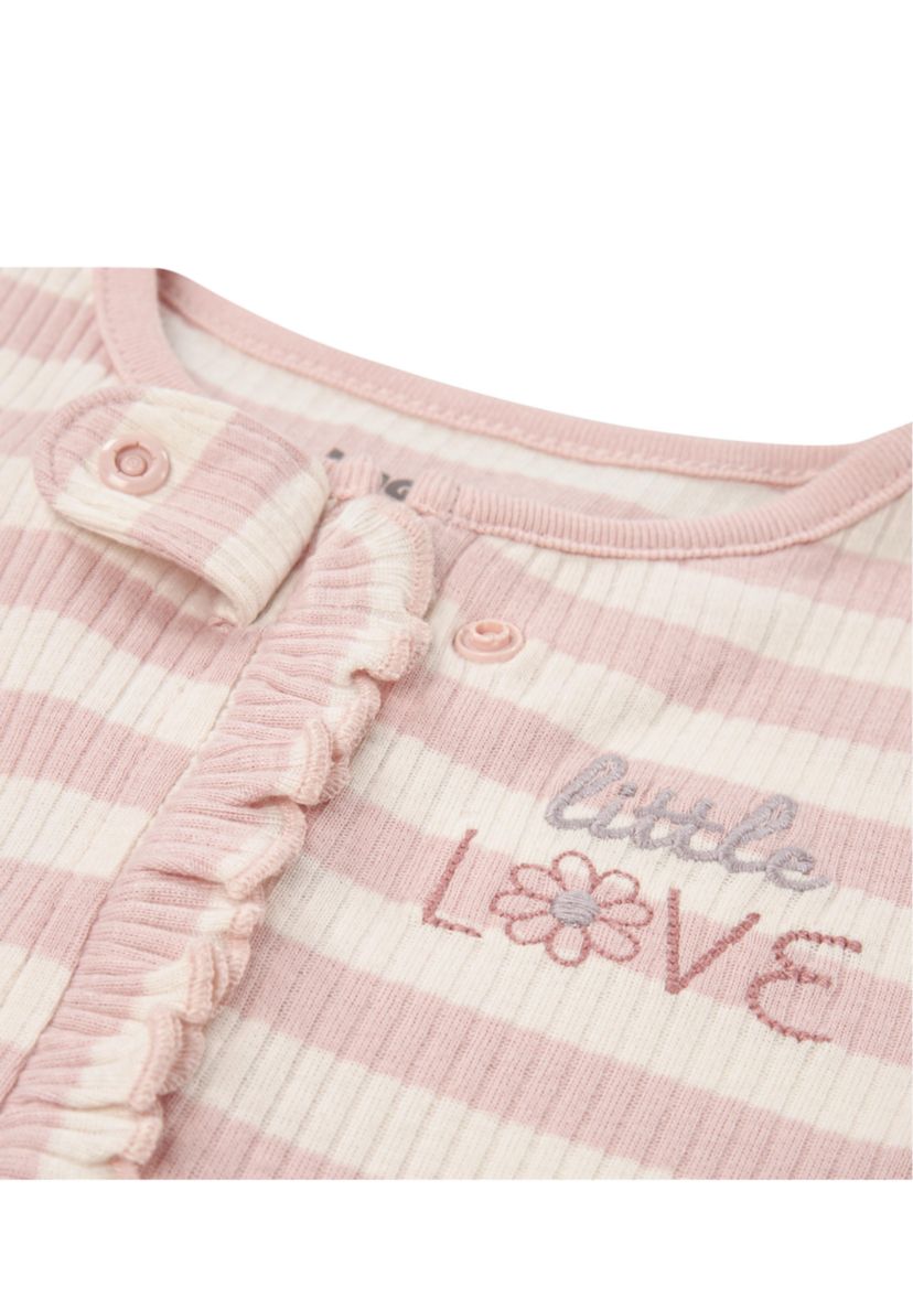 Baby Girls Striped Footie 