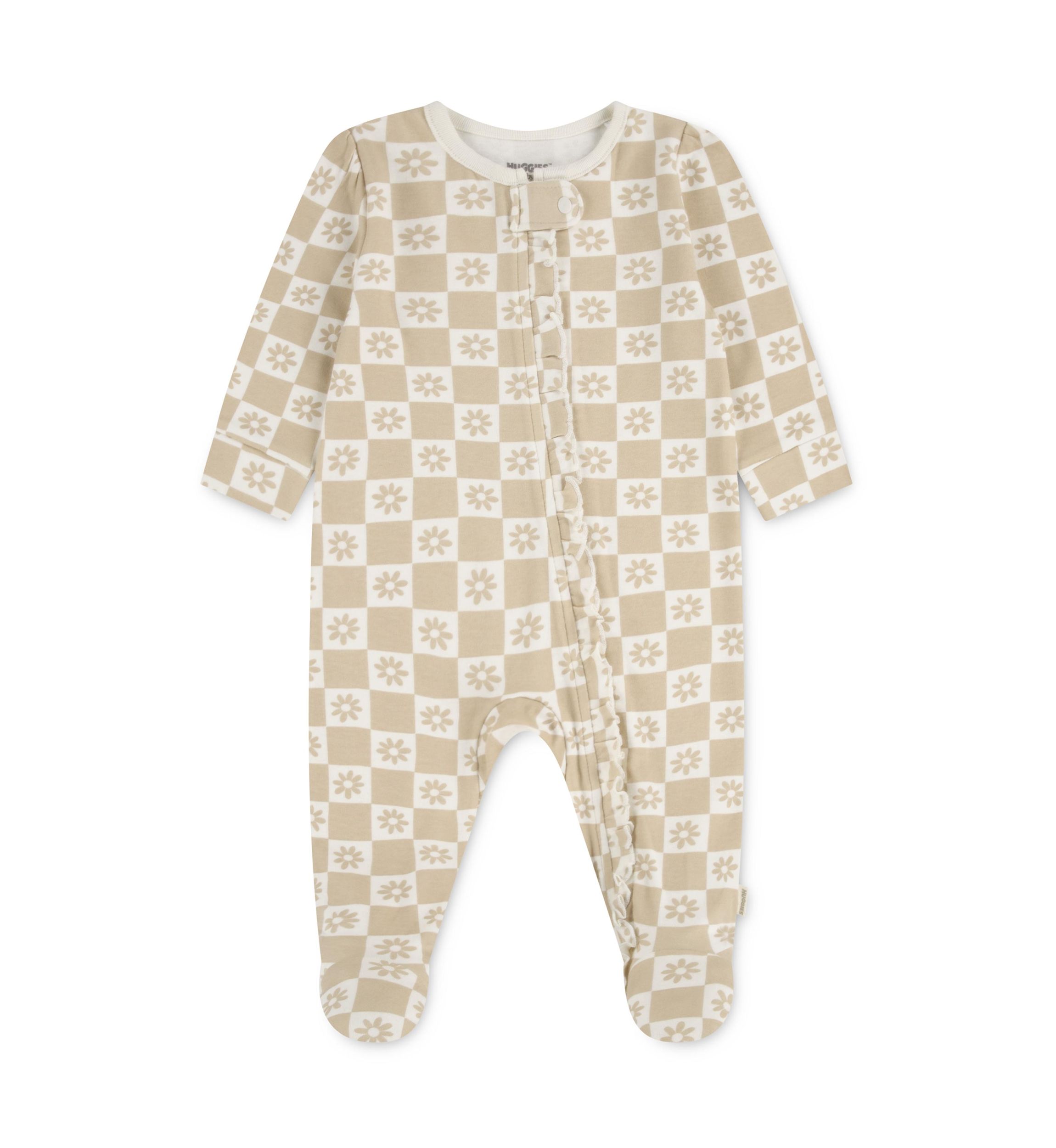 Baby Girls Floral Footed Coverall 