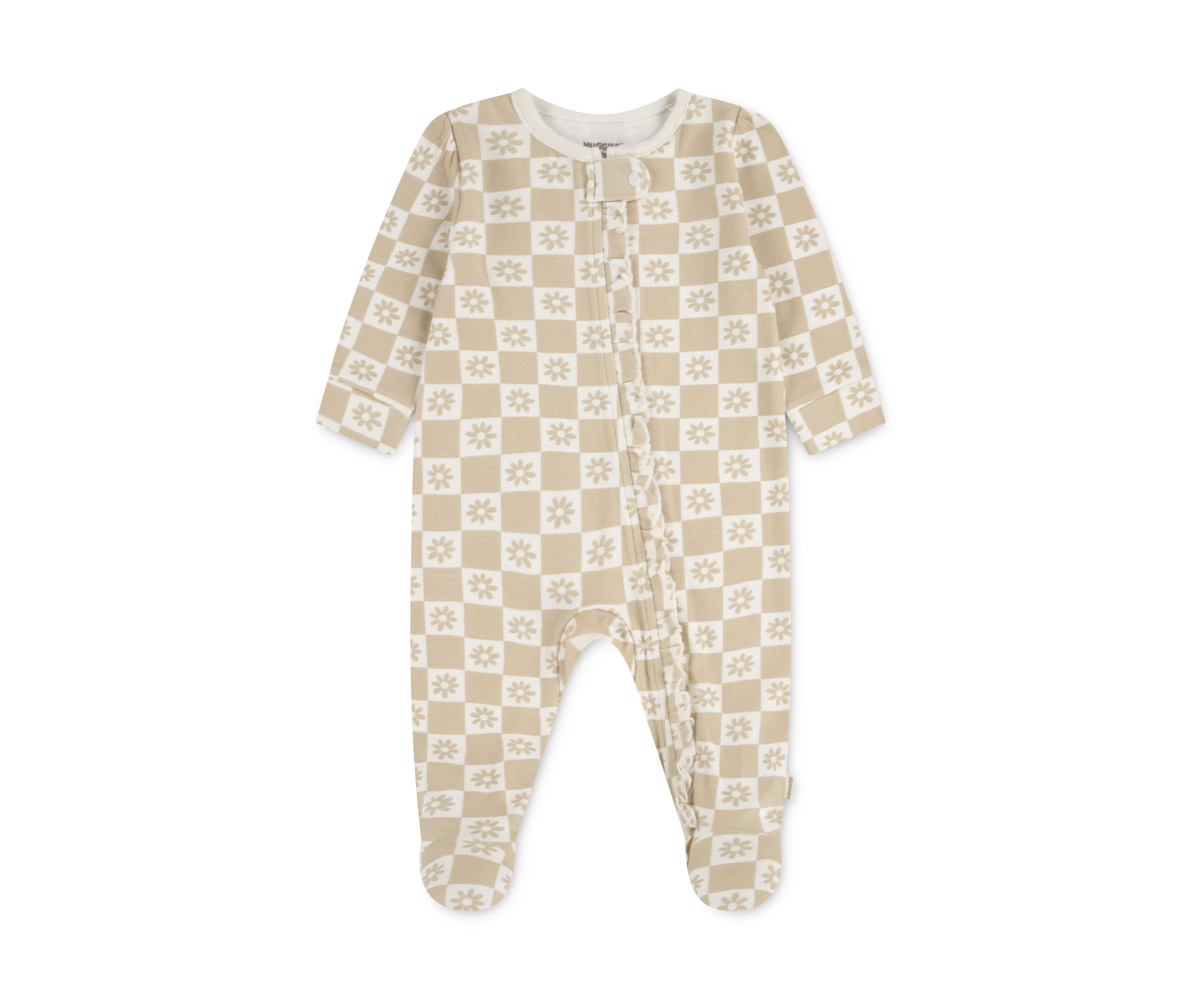 Baby Girls Floral Footed Coverall 