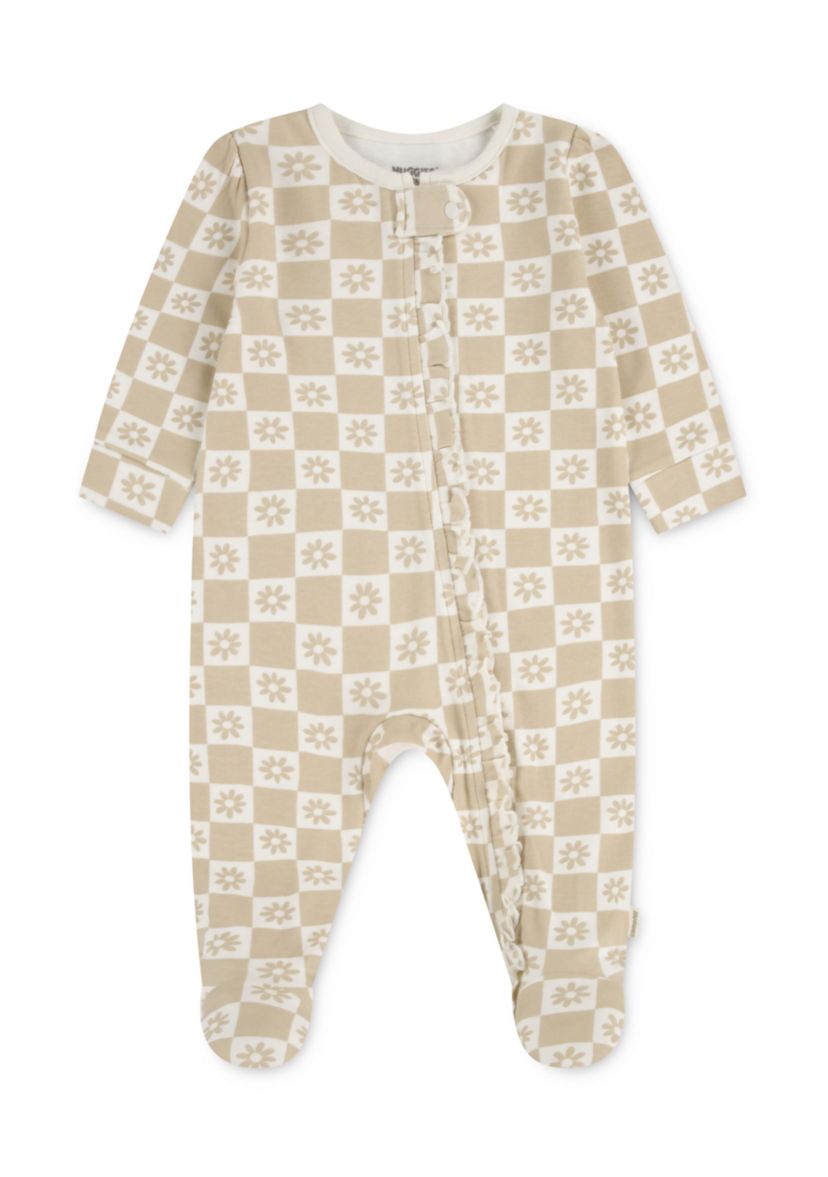 Baby Girls Floral Footed Coverall 