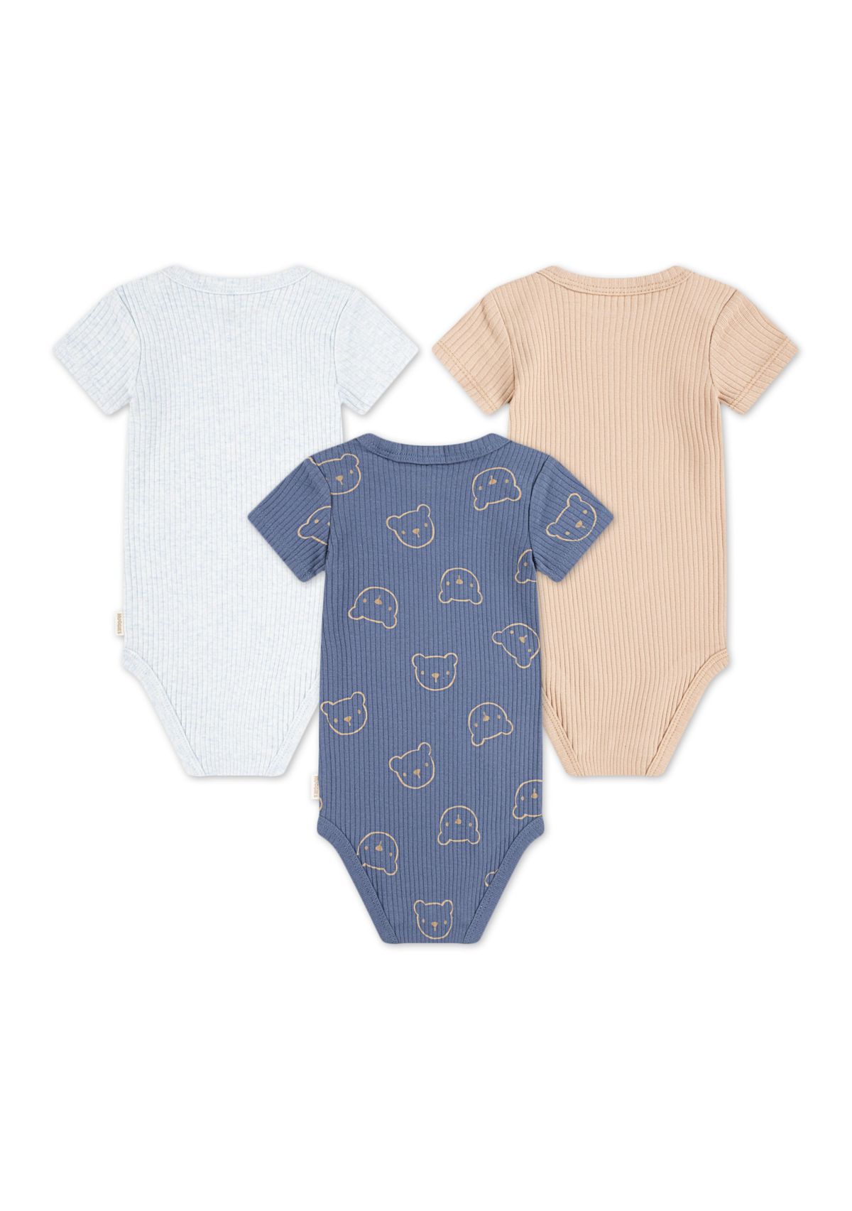 Baby Boys Printed Bodysuits - 3-Pack 