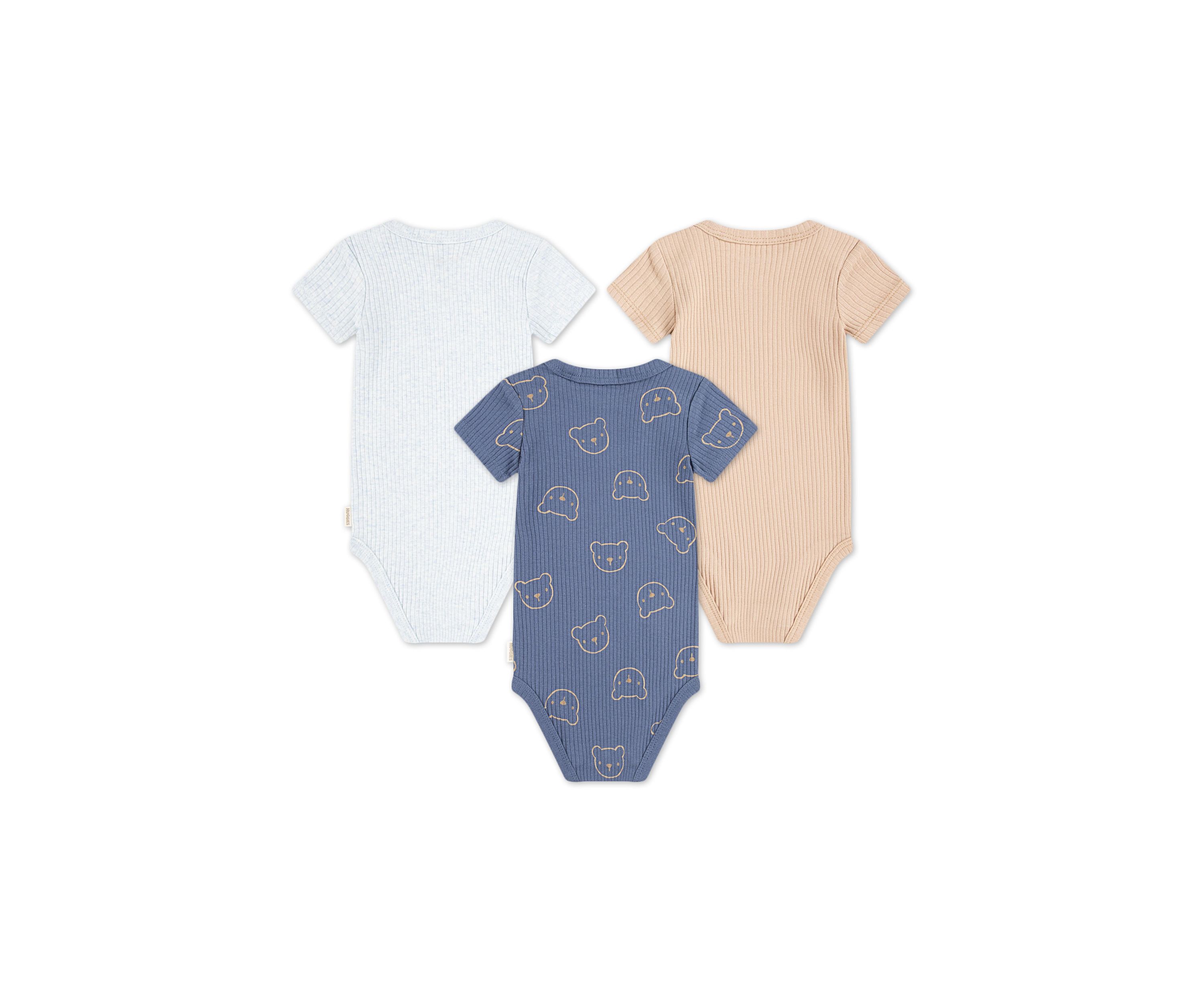 Baby Boys Printed Bodysuits - 3-Pack 
