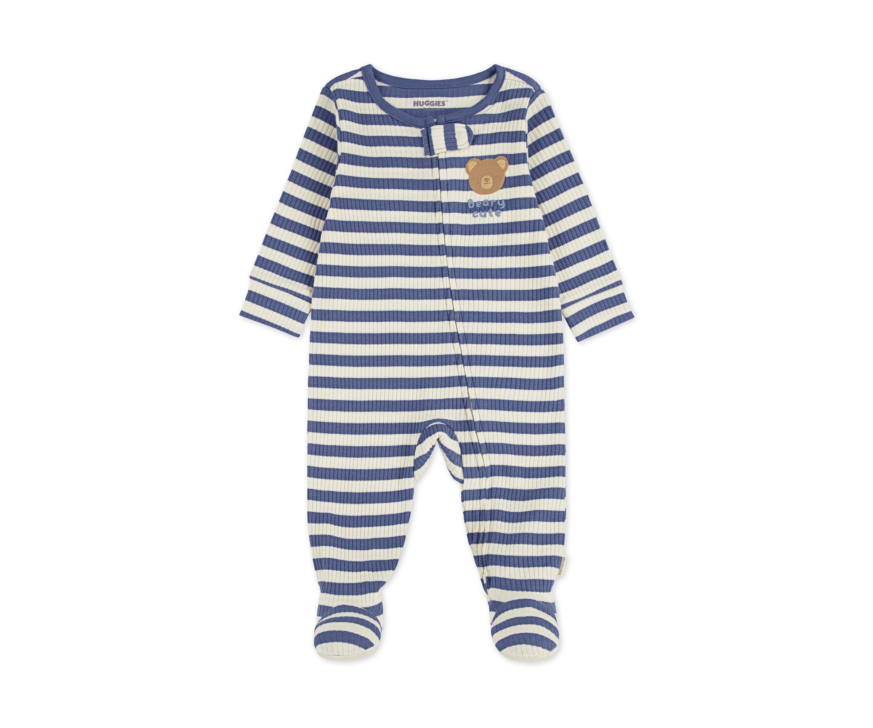Baby Boys Striped Footie 