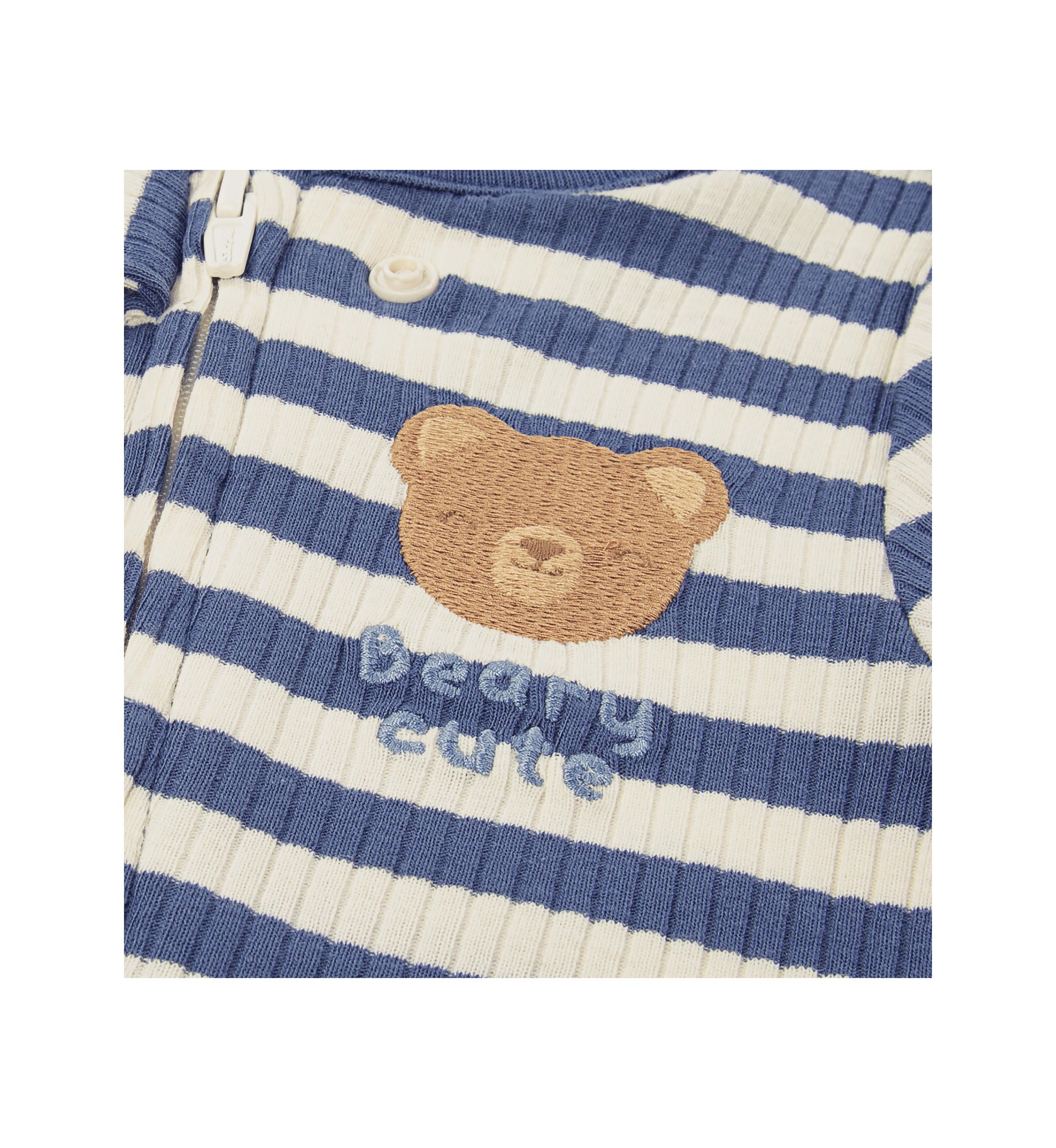Baby Boys Striped Footie 