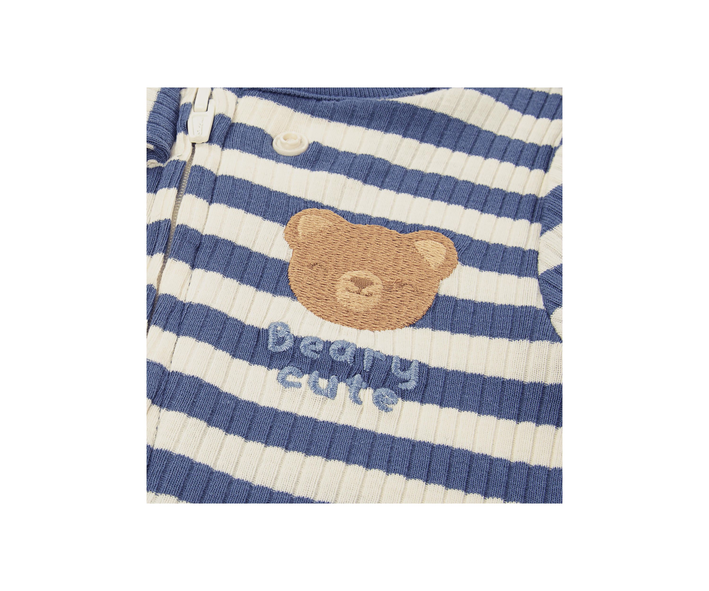 Baby Boys Striped Footie 