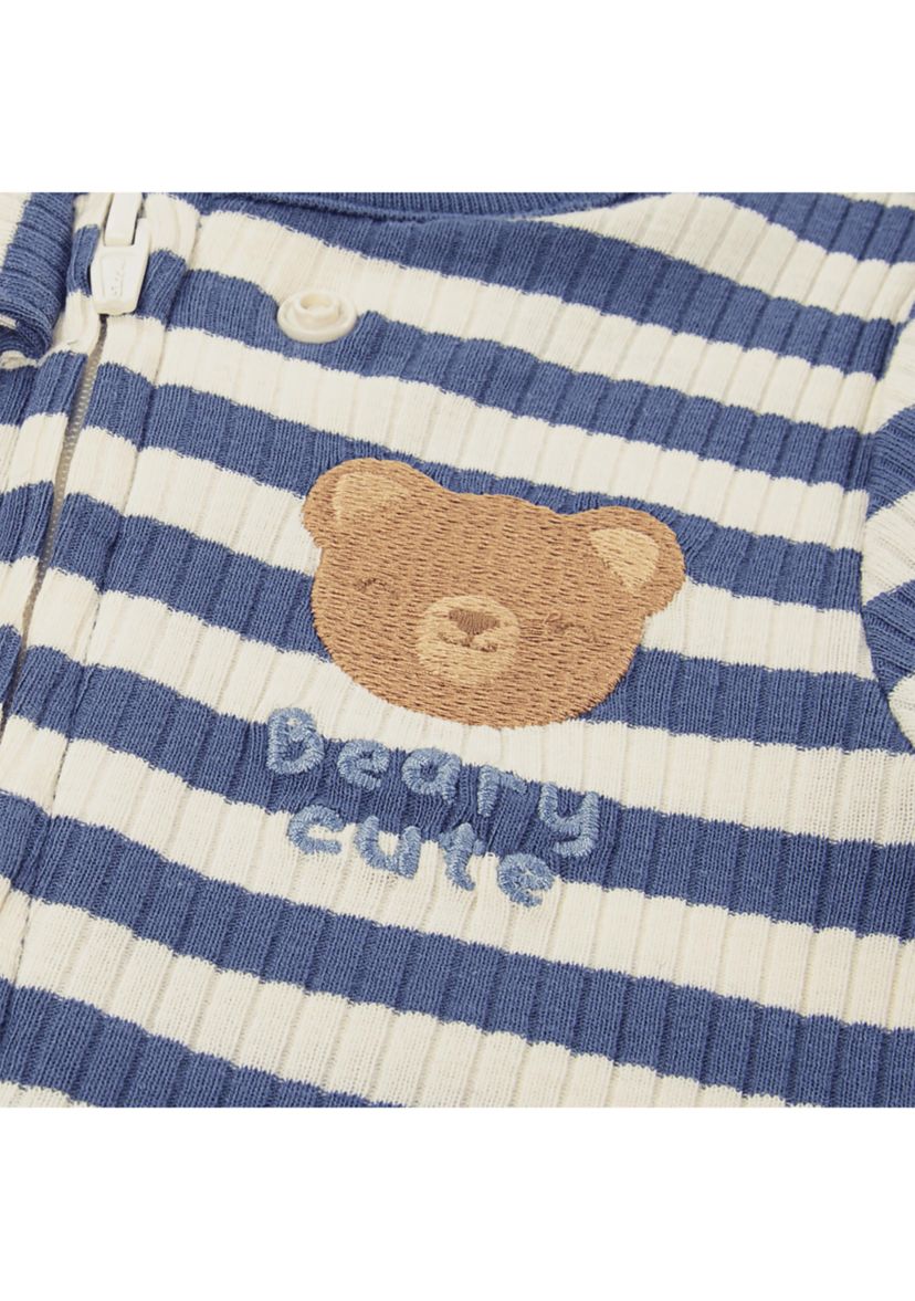 Baby Boys Striped Footie 