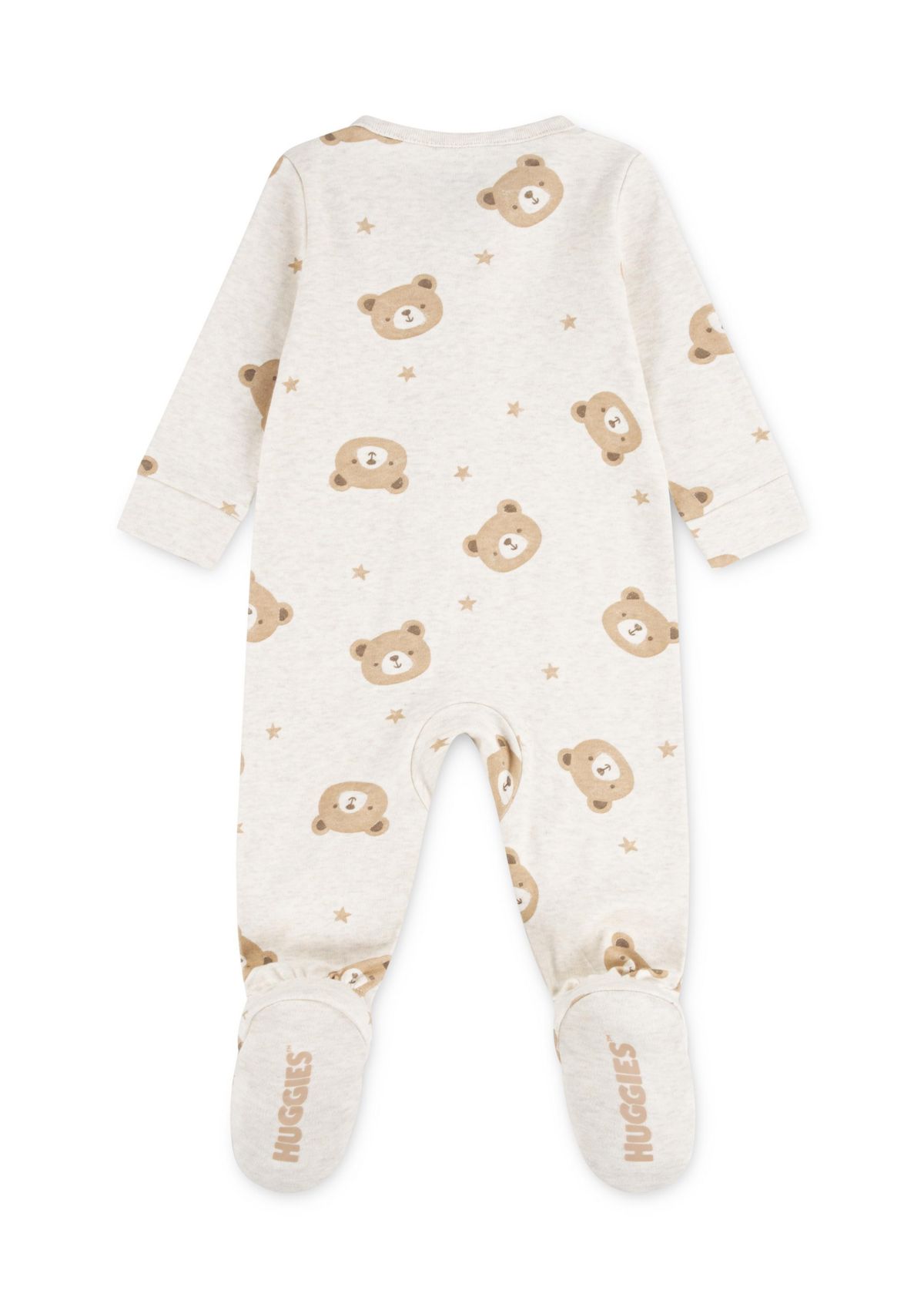 Baby Boys Bear Printed Footed Coverall 