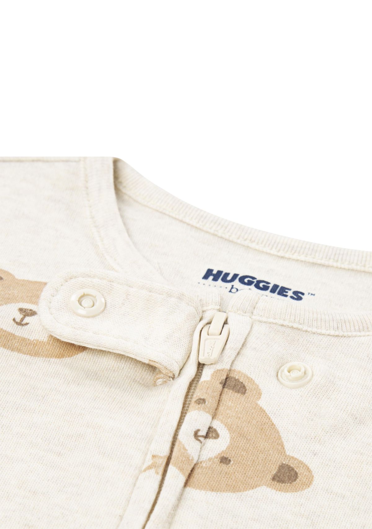 Baby Boys Bear Printed Footed Coverall 