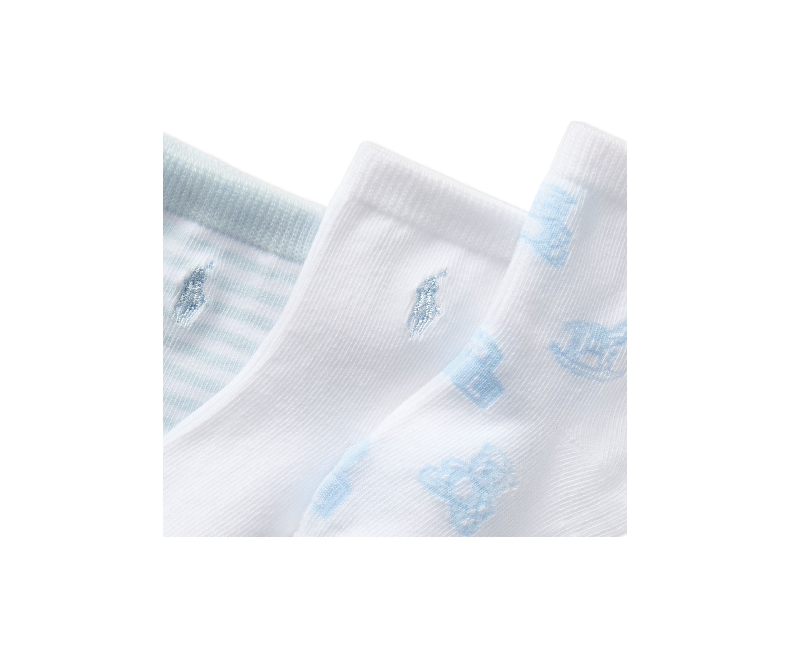 Baby Boys Essential Tossed Bear Socks - 3 Pack