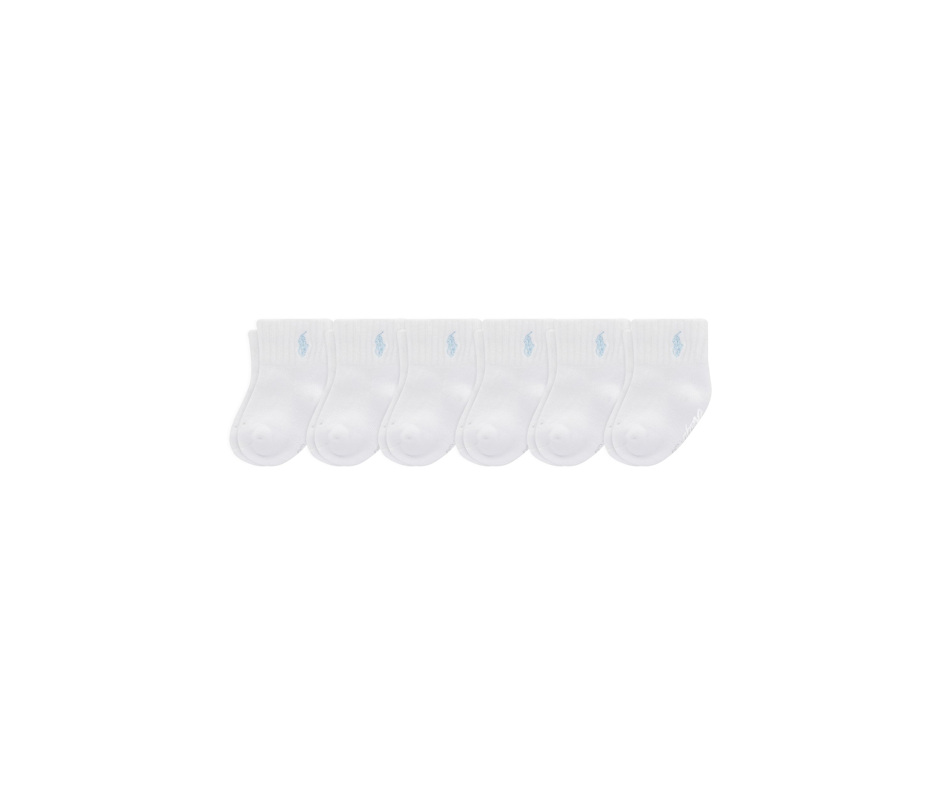 Baby Boys Sport Quarter Socks - 6 Pack