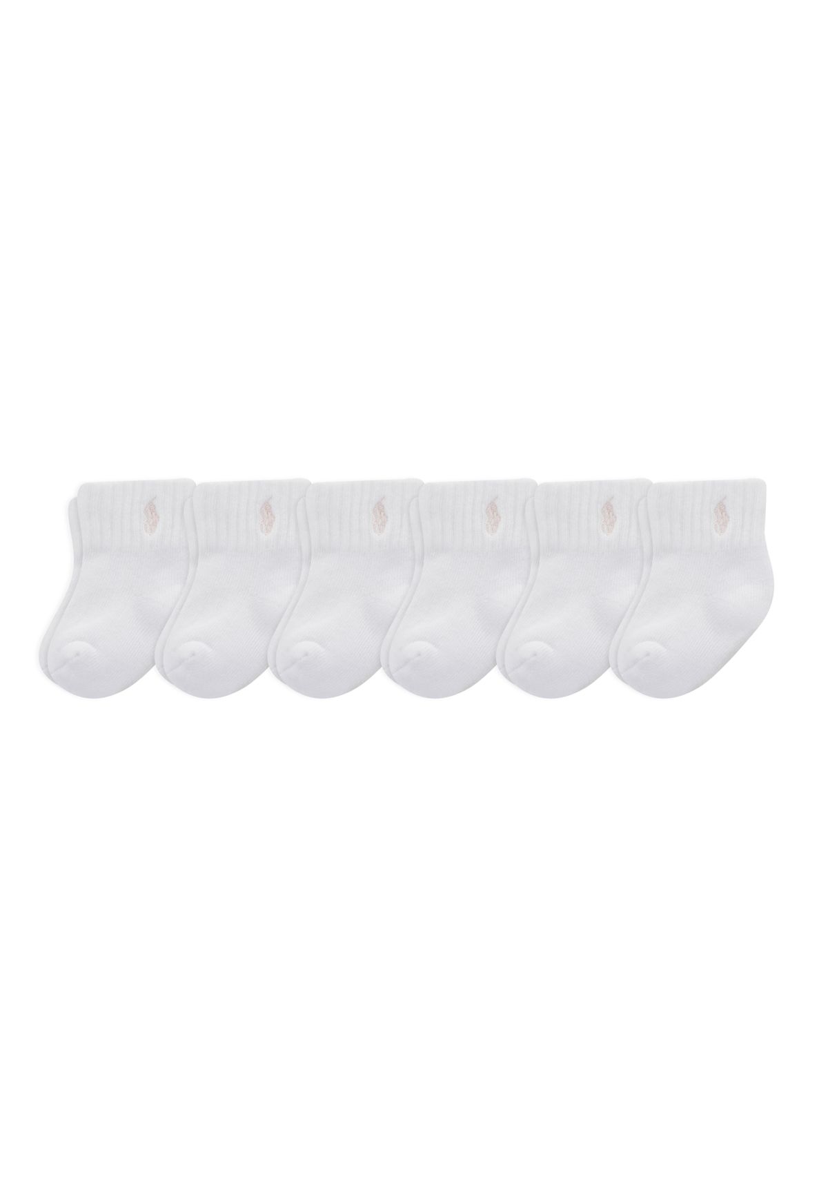 Baby Girls Sport Quarter Socks - 6 Pack