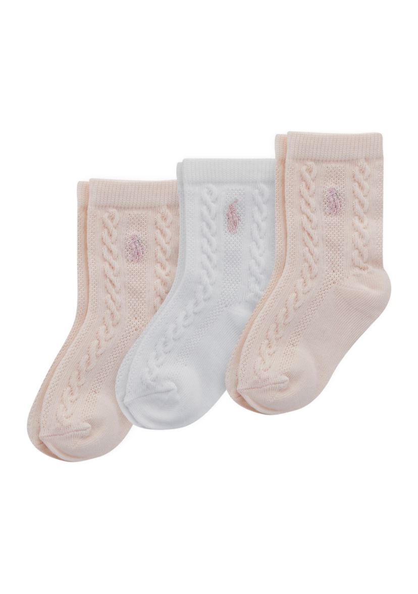 Baby Girls 3-Pack of Socks