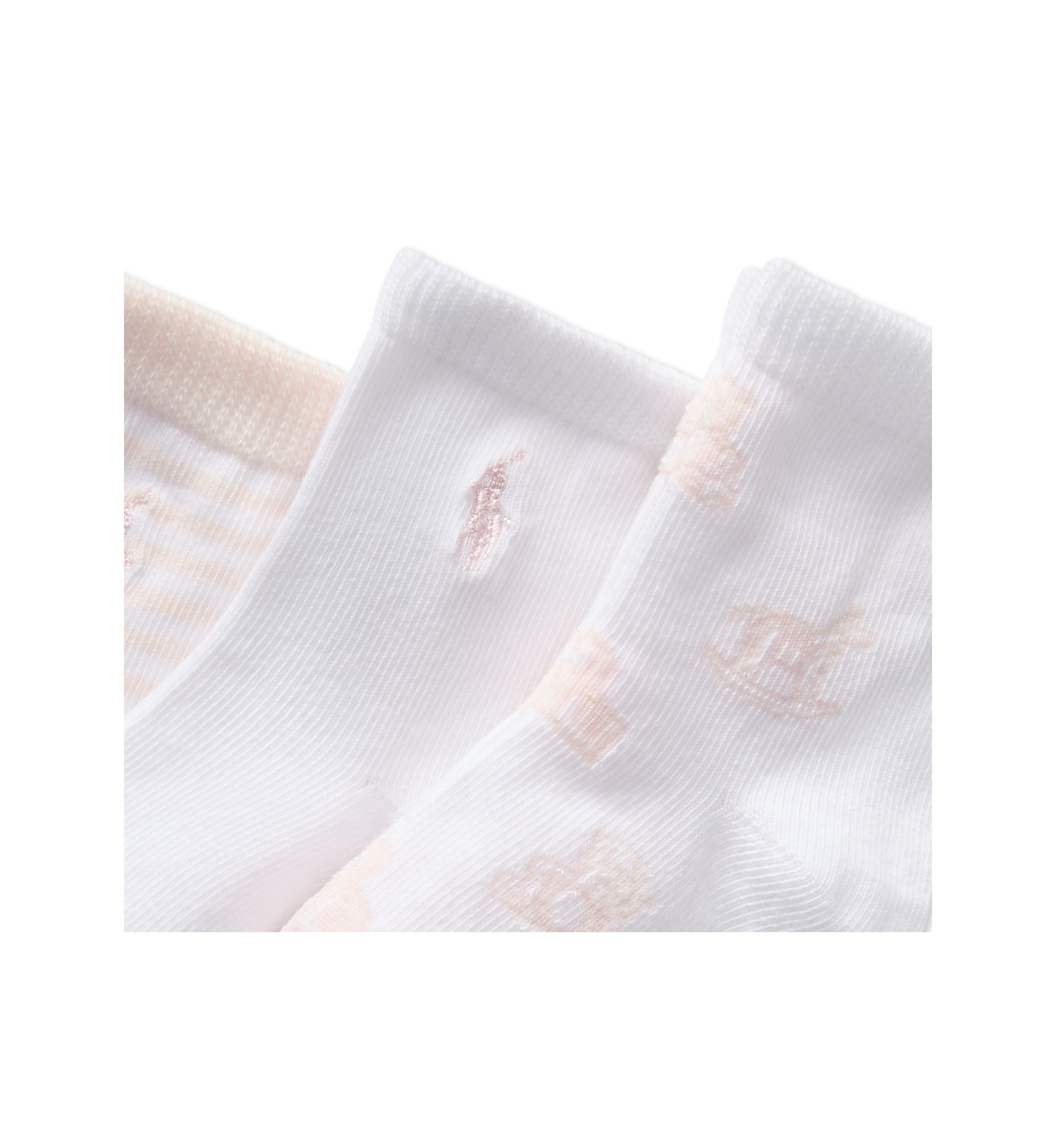 Baby Girls Tossed Bear Socks - 3 Pack