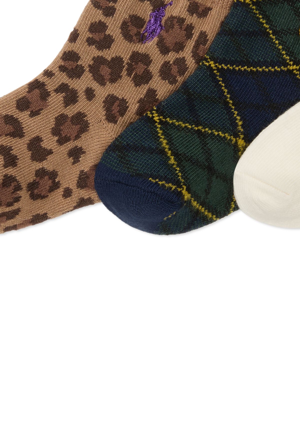 Baby Girls Bear Socks - 3 Pack