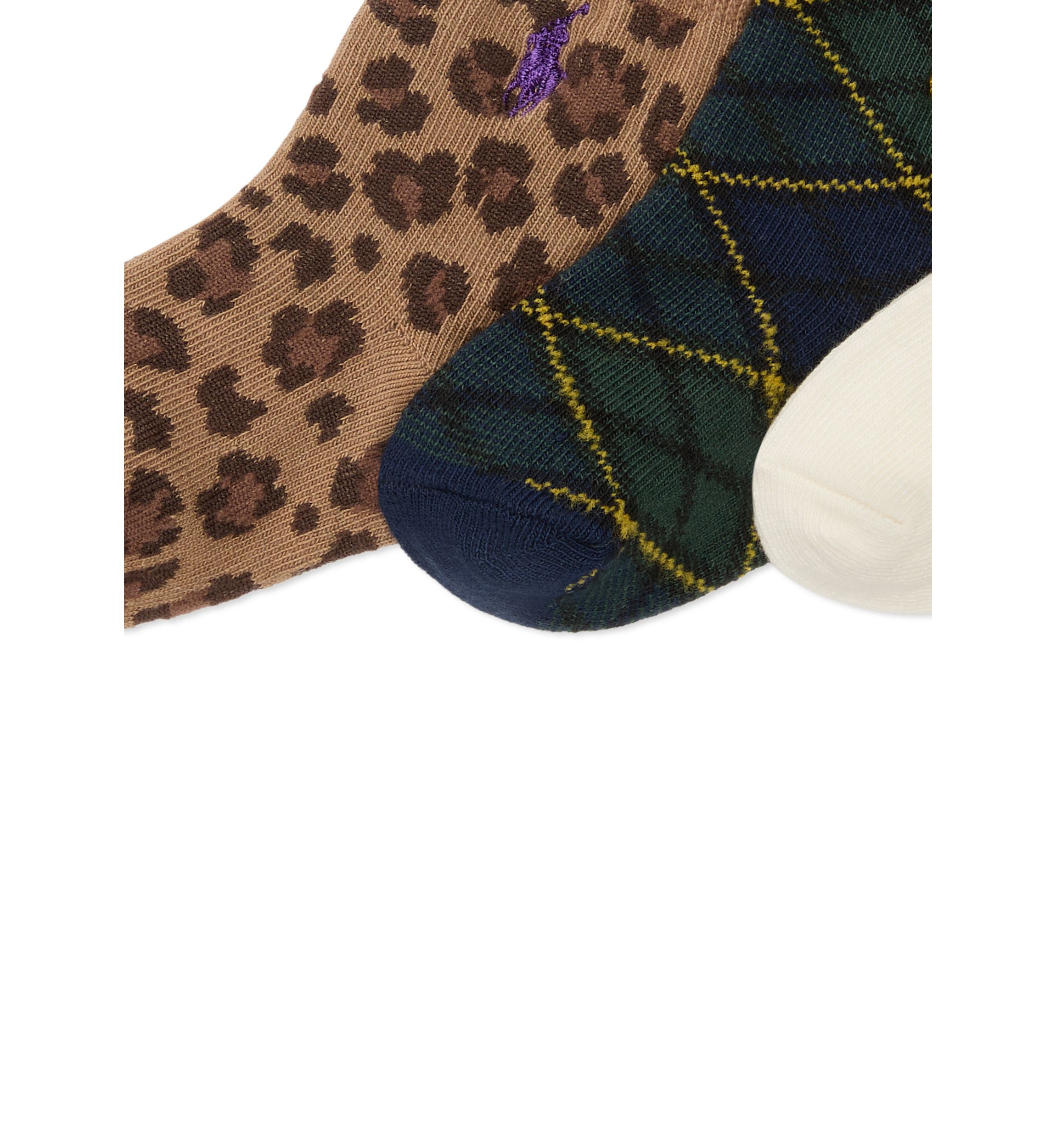 Baby Girls Bear Socks - 3 Pack