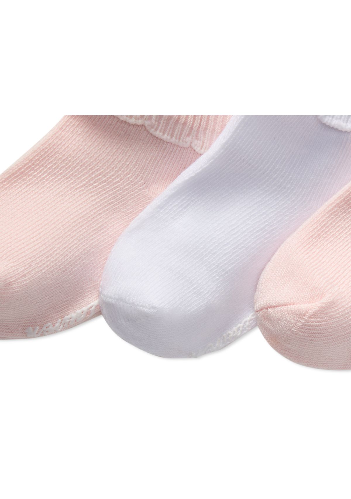 Baby Girls Scallop Turn Cuff Socks - 3 Pack