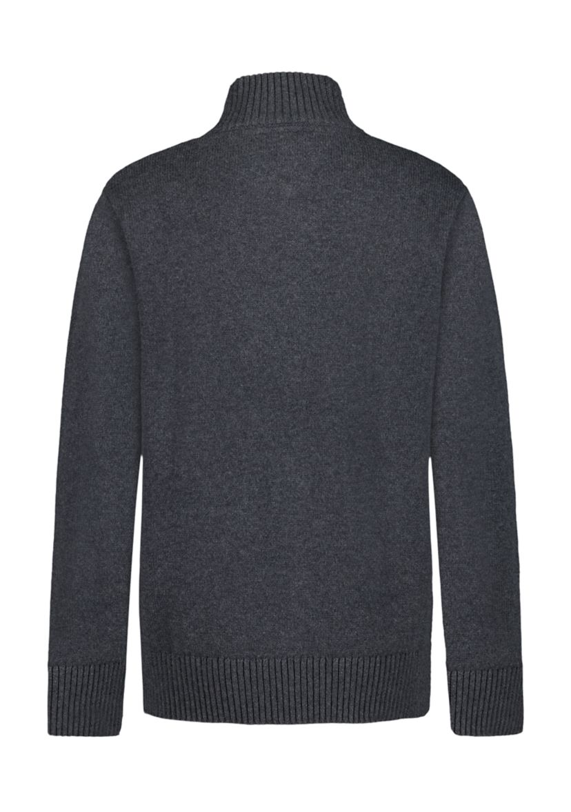 Toddler Boys Charcoal Heather 1/4 Zip Sweater