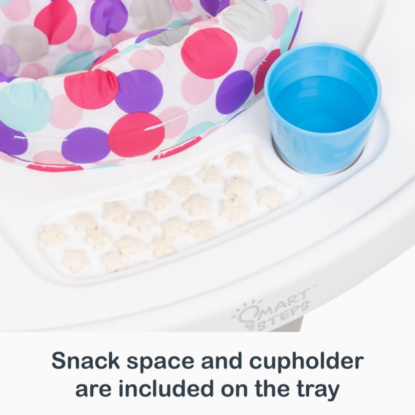 Smart Steps Bounce N Play 3-in-1  Activity Center PLUS - Princess Pink
