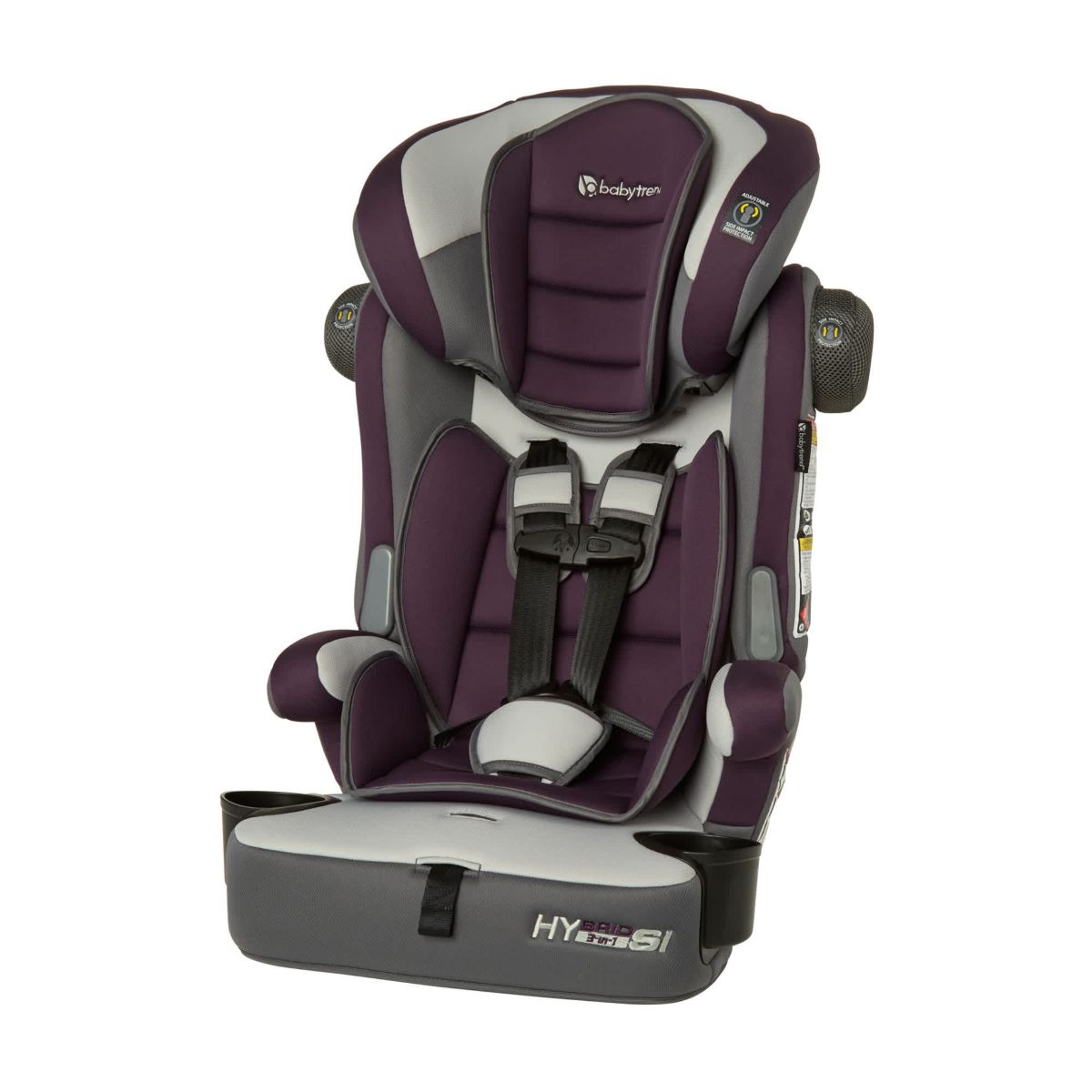 Hybrid SI 3-in-1 Combination Booster Car Seat with Side Impact Protection - Dash Plum