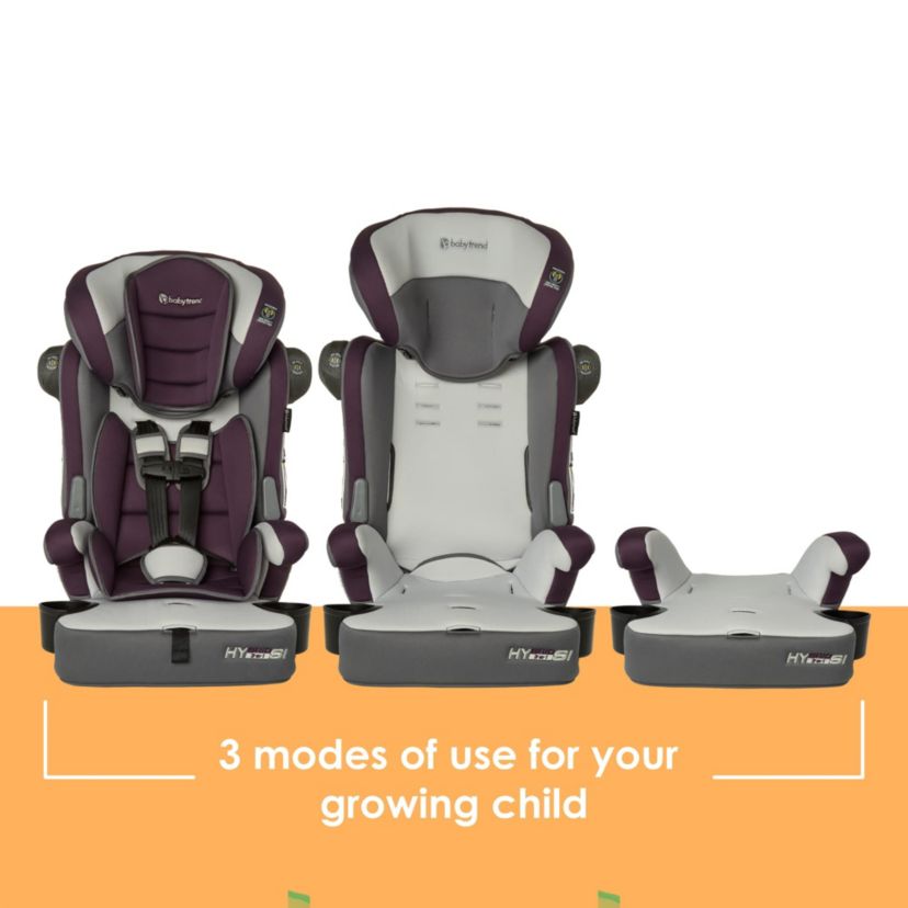 Hybrid SI 3-in-1 Combination Booster Car Seat with Side Impact Protection - Dash Plum