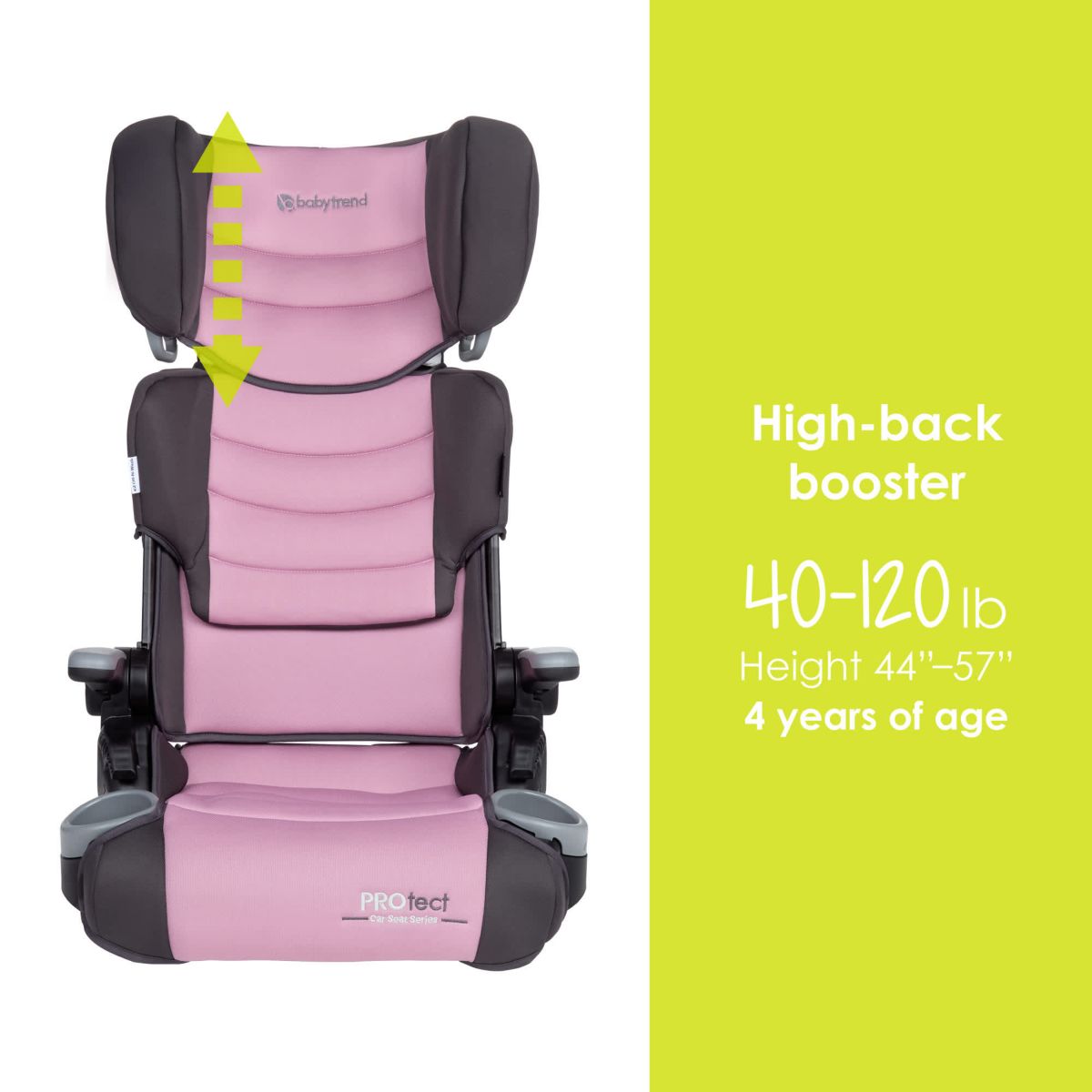 PROtect 2-in-1 Folding Booster Seat - Dash Rose