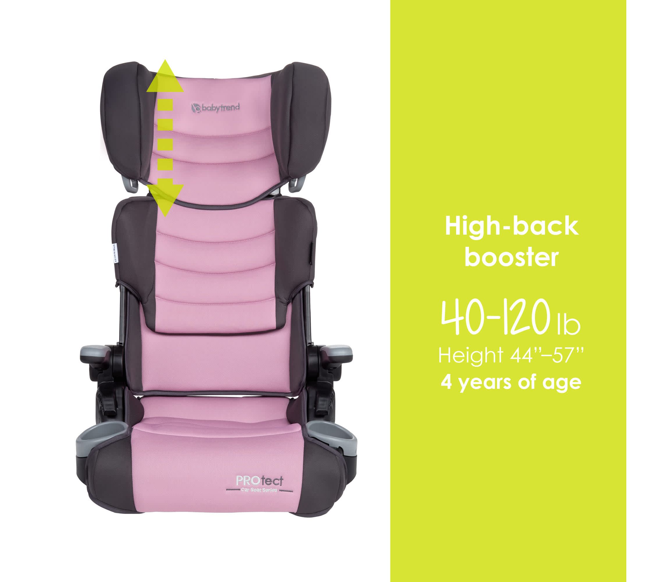PROtect 2-in-1 Folding Booster Seat - Dash Rose