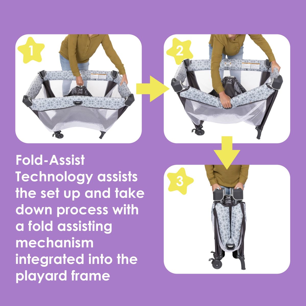 Lullaby Nursery Suite EZ-Fold Playard with Portable Rocking Lounger - Madrid Plaid