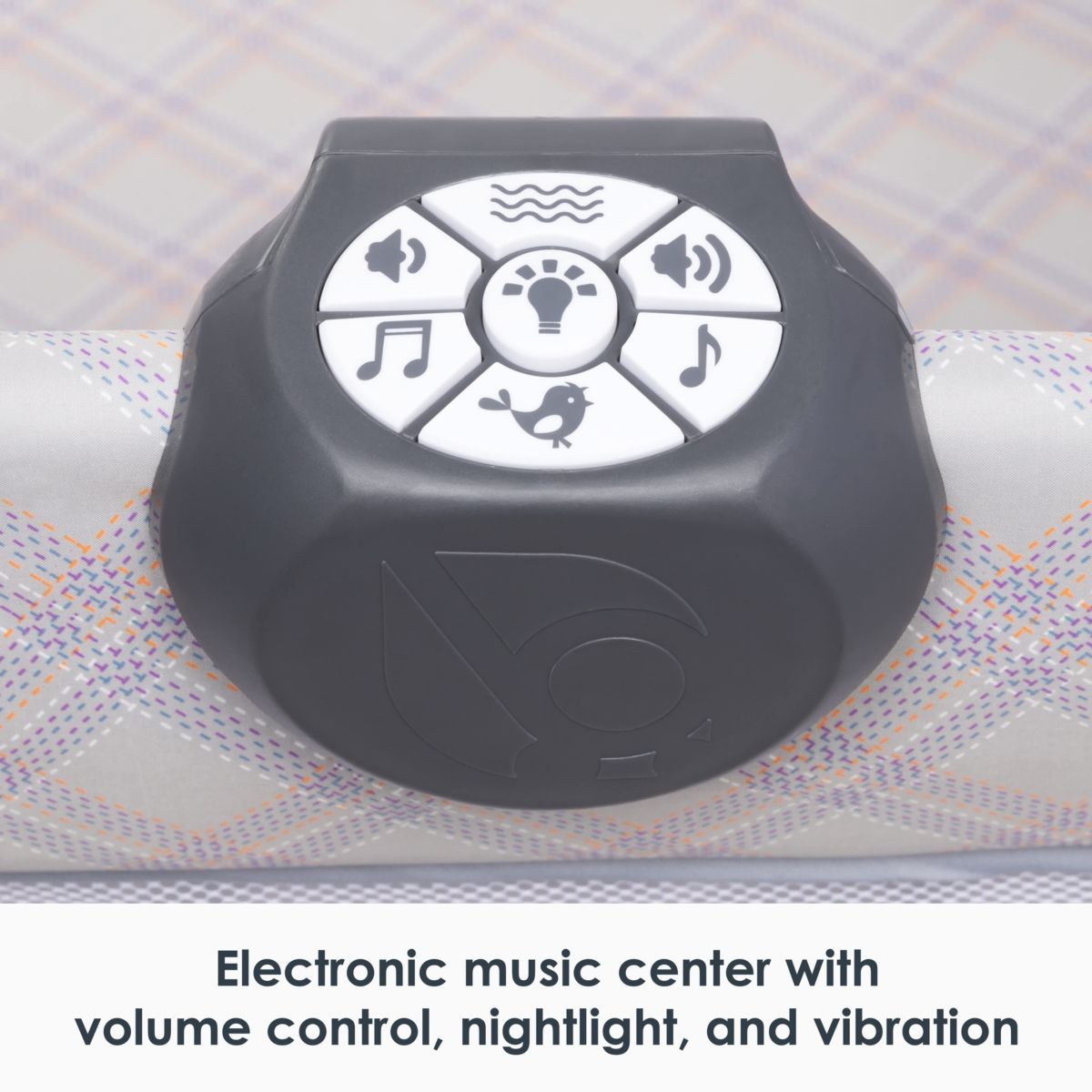 Lullaby Nursery Suite EZ-Fold Playard with Portable Rocking Lounger - Madrid Plaid