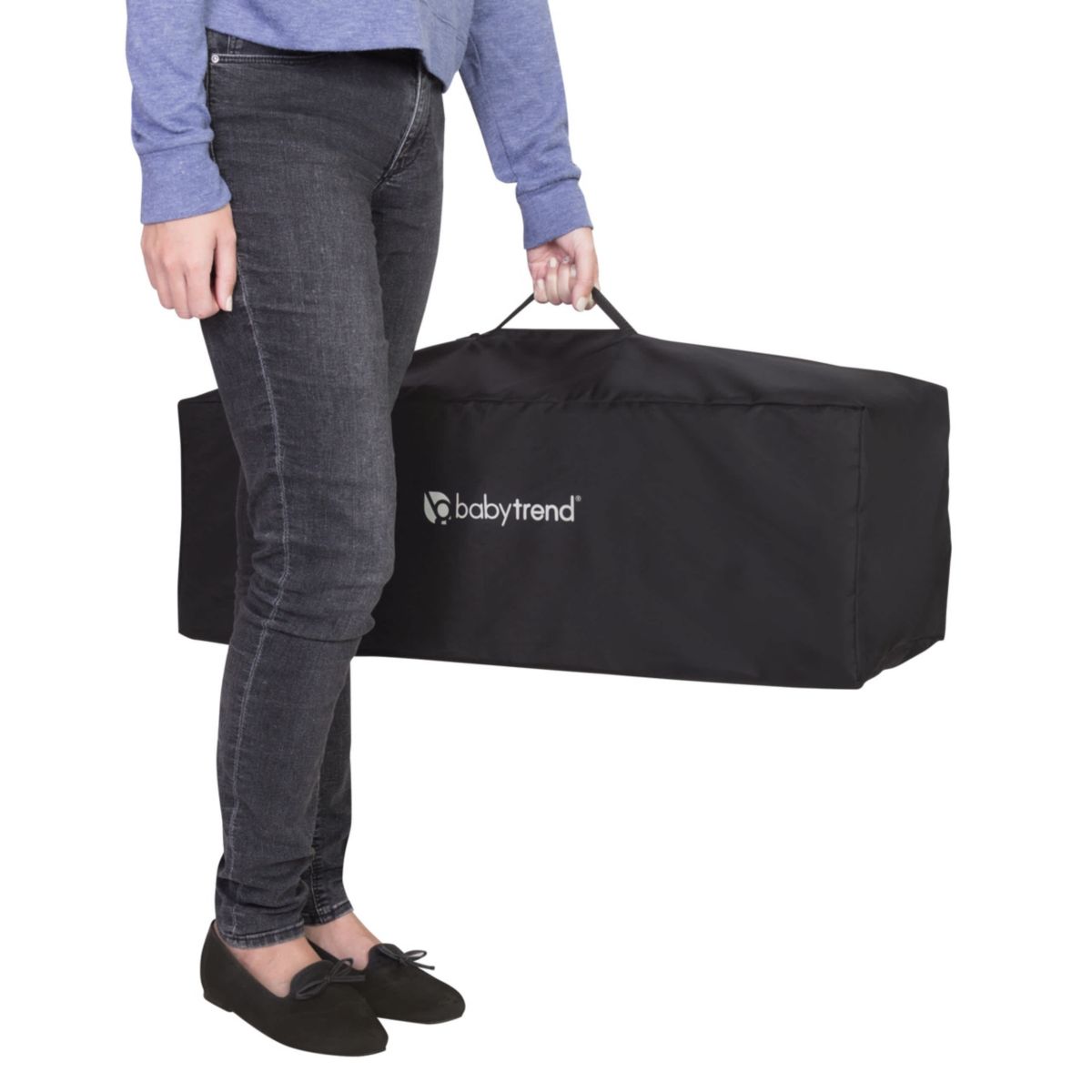 Baby Trend Portable Playard with Bassinet - Twinkle Grey