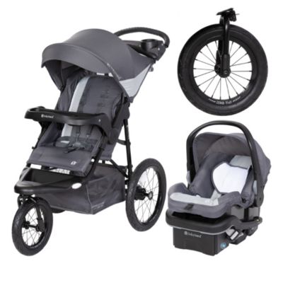 Baby Trend Kids Expedition Zero Flat Jogger Travel System with LED Lights - Dash Grey