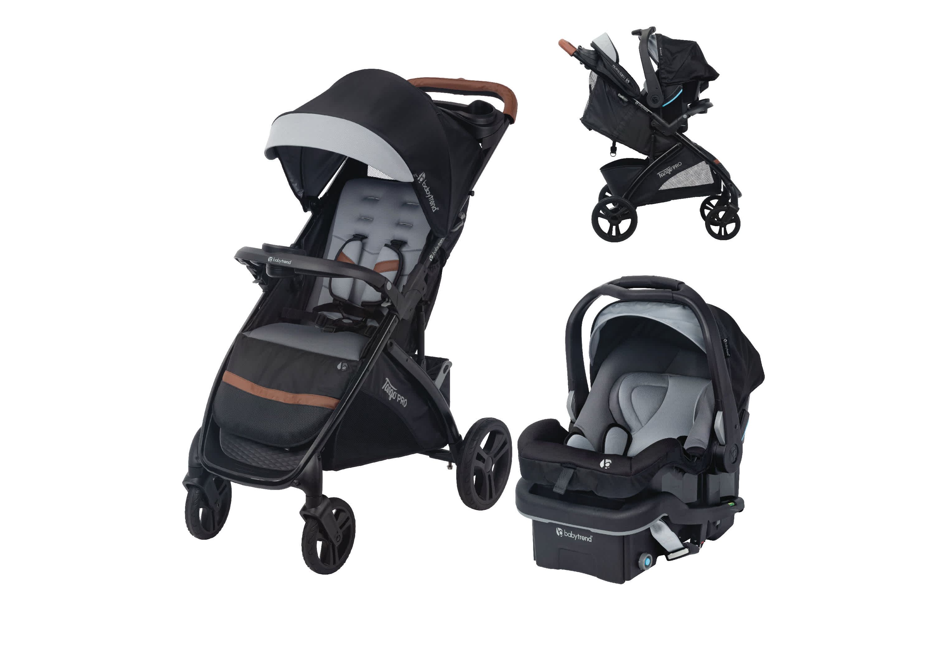Tango PRO Travel System with Secure-Lift Infant Car Seat - Dash Black