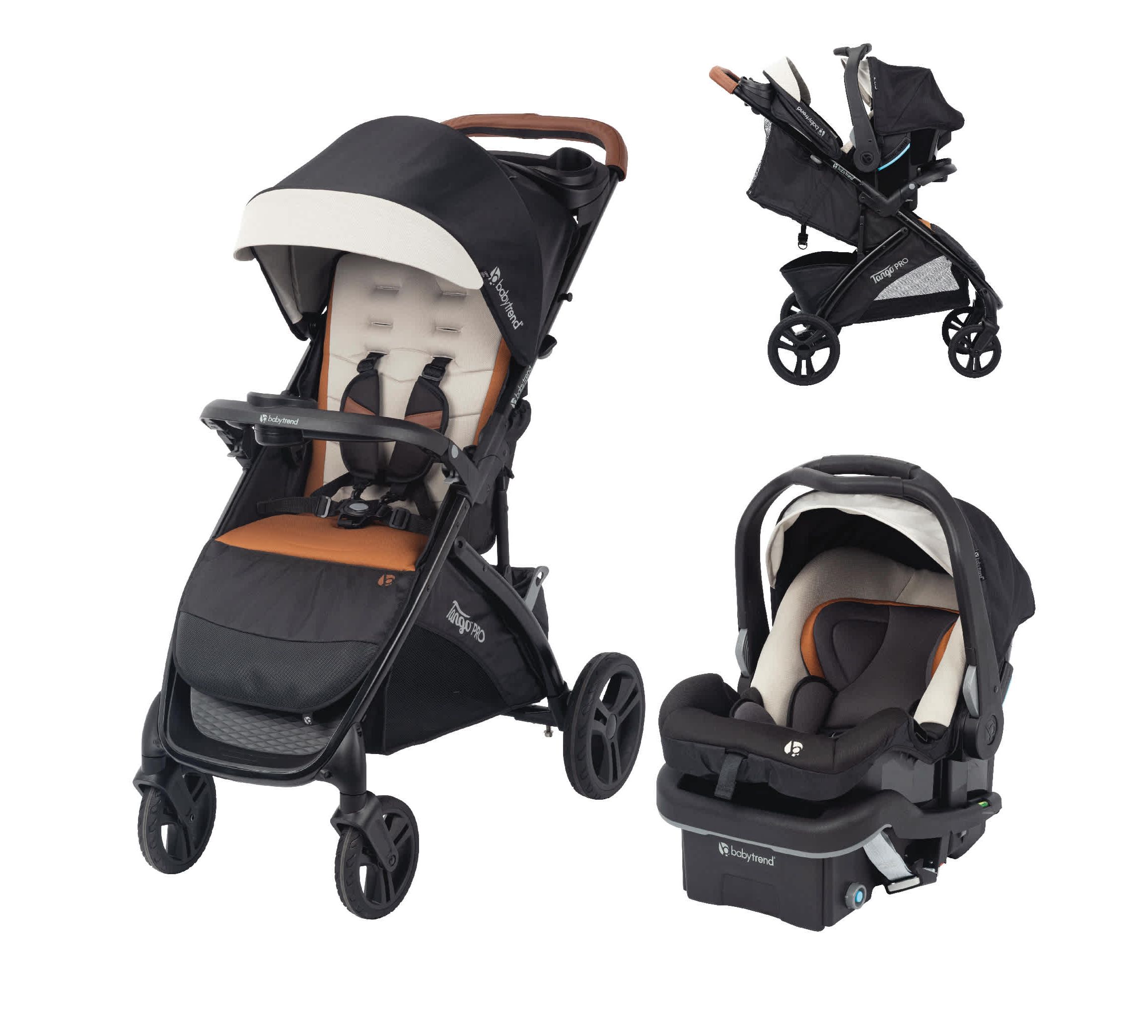 Tango PRO Travel System with Secure-Lift Infant Car Seat - Dash Tan