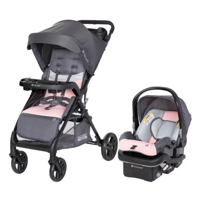 Baby Trend Kids Passport Carriage Travel System (with EZ-Lift PLUS)-Dash Pink