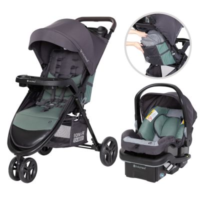 Baby Trend Kids Sonar Cargo 3-Wheel Travel System-Desert Sage - Desert Sage