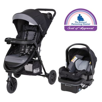 Kids Baby Trend Passport Seasons All-Terrain Travel System with EZ-Lift PLUS Infant Car Seat - Dash Black