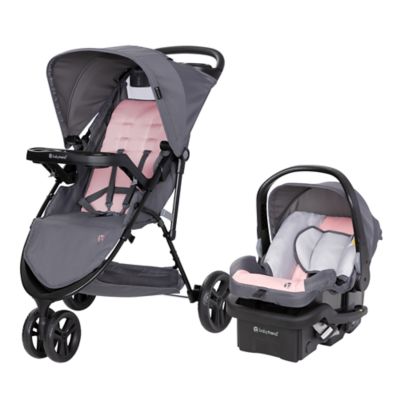 Kids Baby Trend Venture 3-Wheel Stroller Travel System with EZ-Liftâ¢ Infant Car Seat, Pink