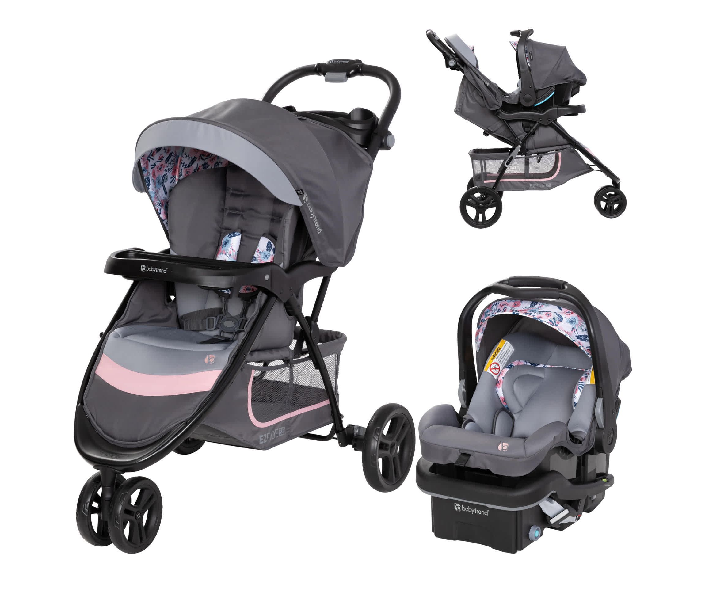 EZ Ride SE Travel System with Secure-Lift Infant Car Seat - Bluebell