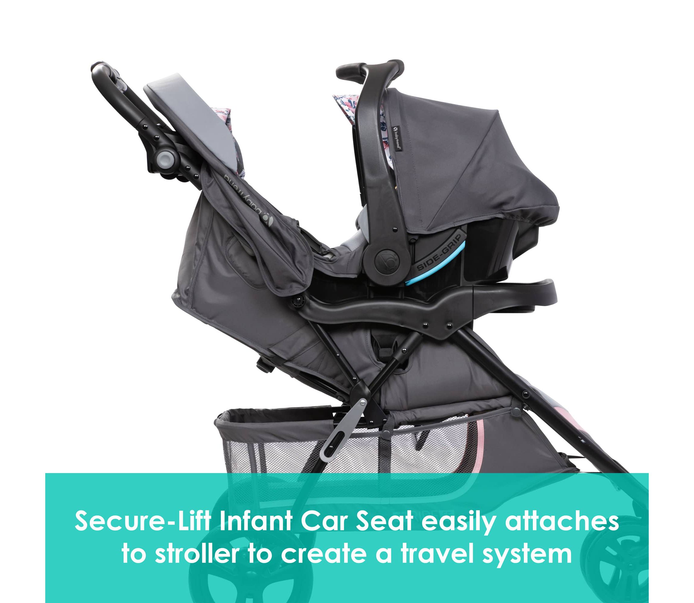 EZ Ride SE Travel System with Secure-Lift Infant Car Seat - Bluebell