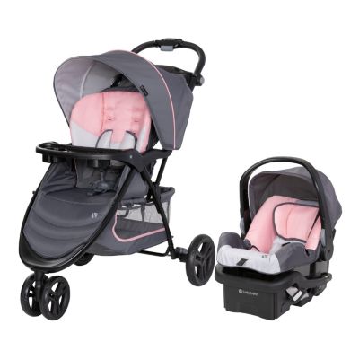 Kids Baby Trend EZ Ride Travel System (with EZ-Lift Infant Car Seat) - Dash Pink