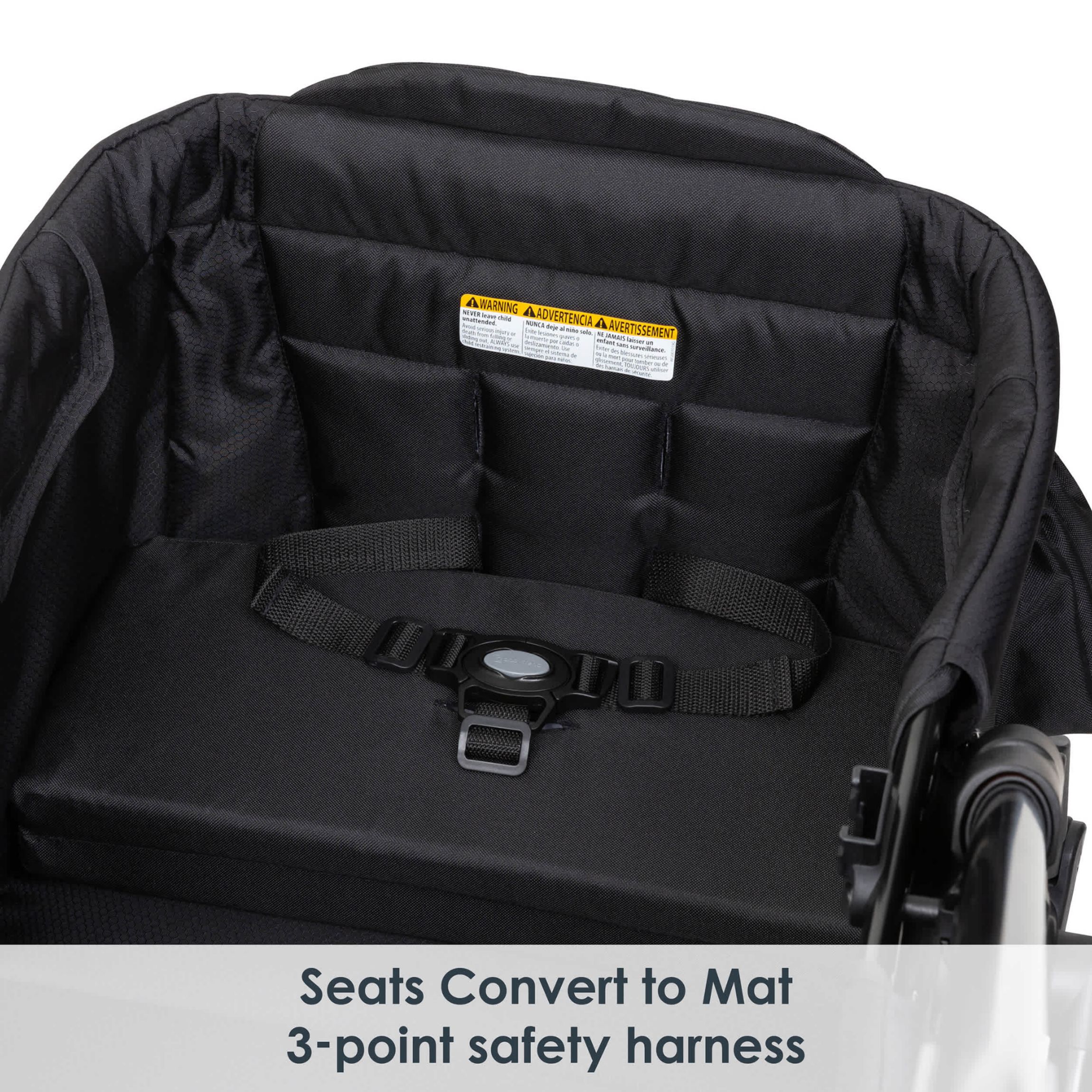Baby Trend Expedition 2-in-1 Stroller Wagon PLUS - Ultra Black