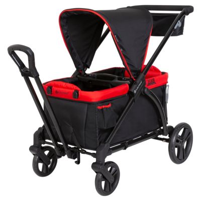 Baby Trend Kids Tour 2-In-1 Stroller Wagon - Mars Red - Mars Red