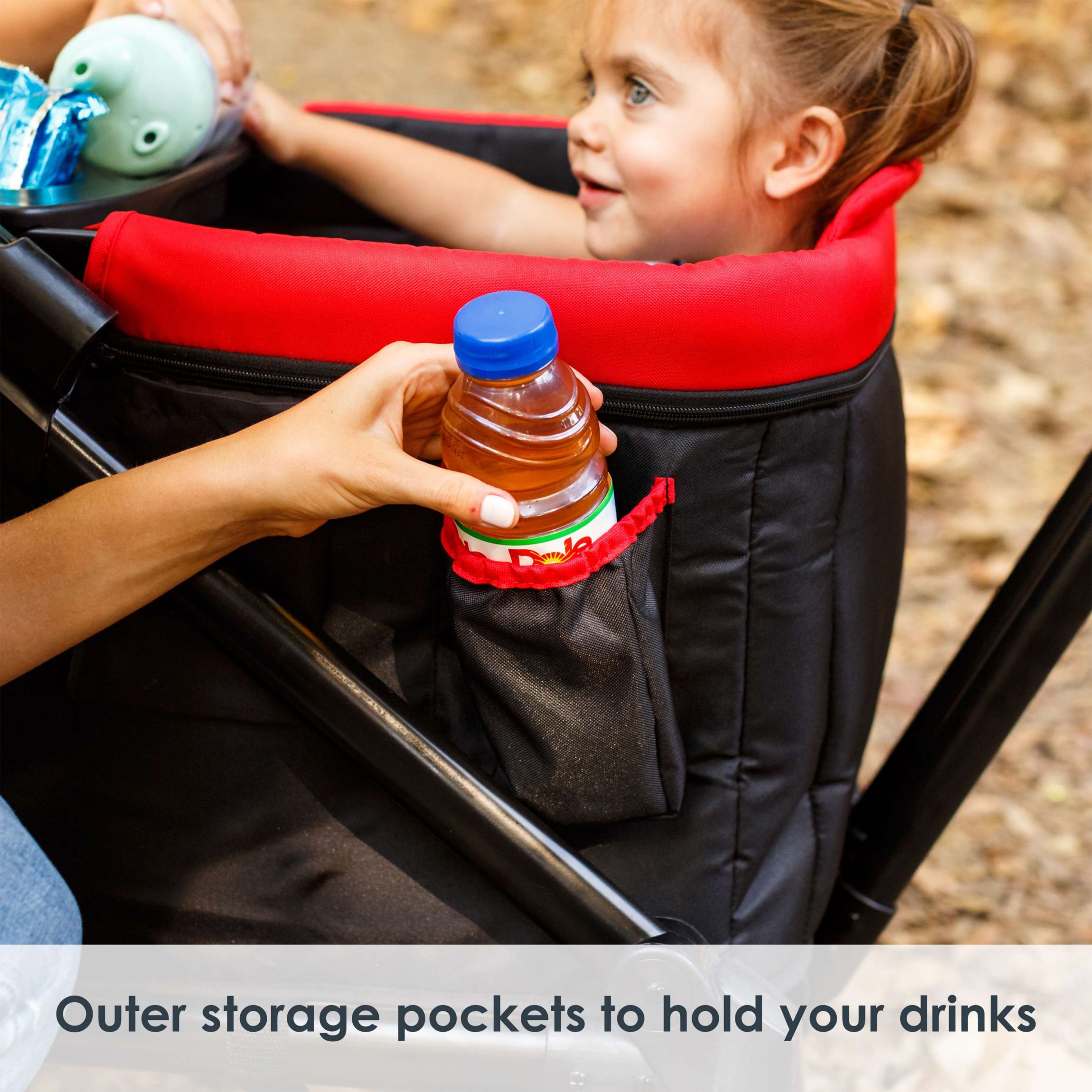 Tour 2-In-1 Stroller Wagon - Mars Red - Mars Red
