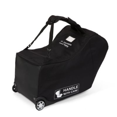 J.L. Childress Kids Premier Padded Infant Car Seat Travel Bag with Wheels, Black