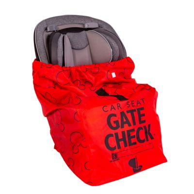 Kids Disney Baby by J.L. Childress Gate Check Travel Bag for Car Seats, Red