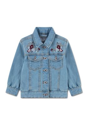 abercrombie kids Kids toddler embroidered denim jacket, 3T